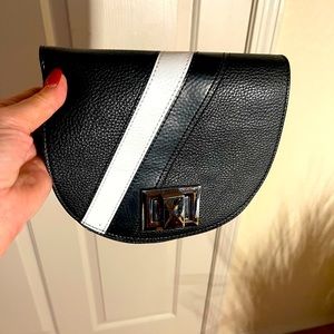 Steve Madden Black and White Clutch
